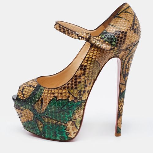 Python Leather Lady Highness Pumps Size 38 - Christian Louboutin - Modalova