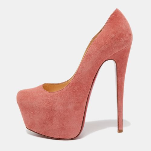 Suede Daffodile Platform Pumps Size 36.5 - Christian Louboutin - Modalova