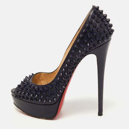 Leather Lady Peep Spikes Pumps Size 36 - Christian Louboutin - Modalova