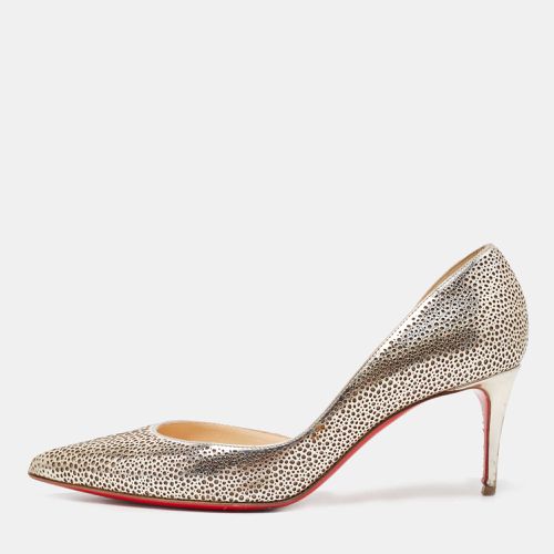 Laser Cut Leather and Glitter Galu D'orsay Pumps Size 36 - Christian Louboutin - Modalova