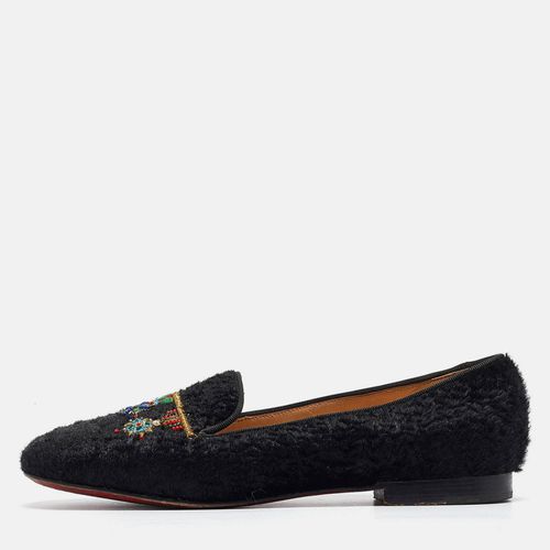 Persian Lamb Fur Dictateur Smoking Slippers Size 36.5 - Christian Louboutin - Modalova