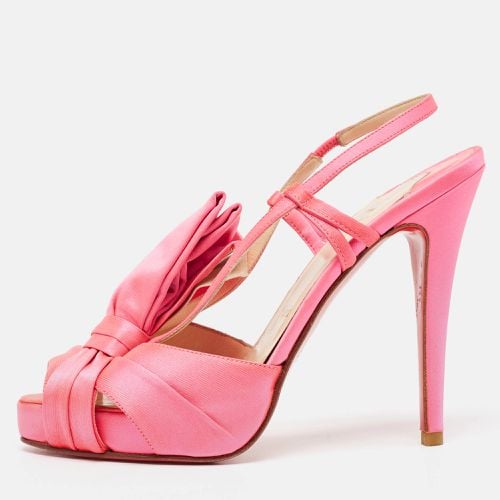 Neon Satin Pour Monseiur Sandals Size 37 - Christian Louboutin - Modalova