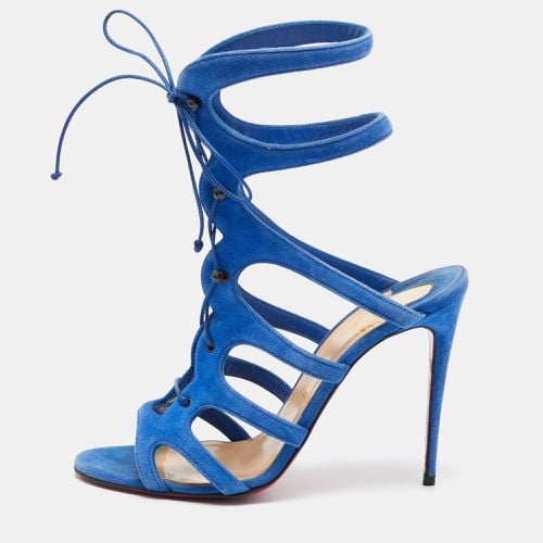 Suede Strappy Sandals Size 39 - Christian Louboutin - Modalova