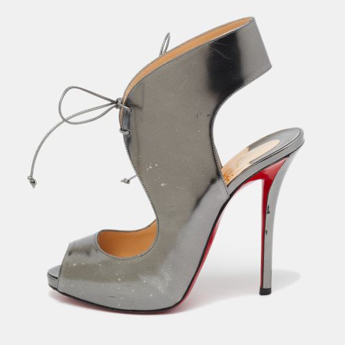 Leather Allegra Peep-Toe Sandals Size 38.5 - Christian Louboutin - Modalova