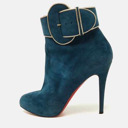 Suede Trottinette Ankle Boots Size 41 - Christian Louboutin - Modalova