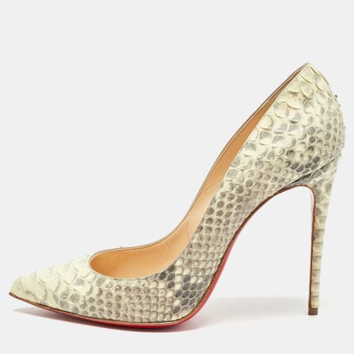 Light /Grey Python Pigalle Follies Pumps Size 39.5 - Christian Louboutin - Modalova