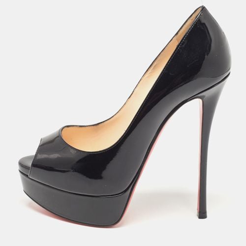 Patent Lady Peep Peep Toe Pumps Size 35.5 - Christian Louboutin - Modalova