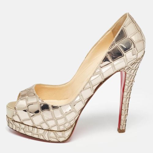 Patent Leather Mirrored Very Galaxy Art Deco Pumps Size 37 - Christian Louboutin - Modalova