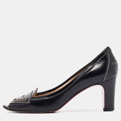 Leather Peep Toe Pumps Size 38.5 - Christian Louboutin - Modalova