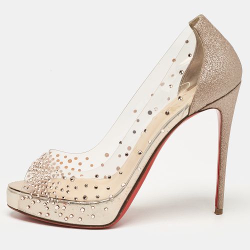 Metallic Glitter and PVC Very Strass Pumps Size 37 - Christian Louboutin - Modalova