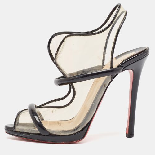 Patent and PVC Aqua Ronda Sandals Size 37 - Christian Louboutin - Modalova