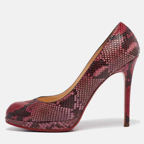 Black Python New Simple Pumps Size 38.5 - Christian Louboutin - Modalova