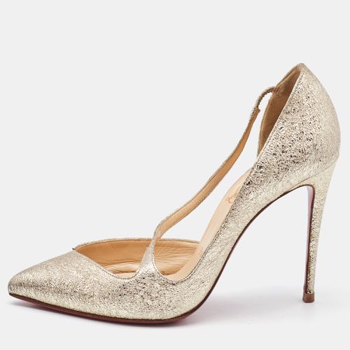 Textured Leather Jumping Pumps Size 37 - Christian Louboutin - Modalova