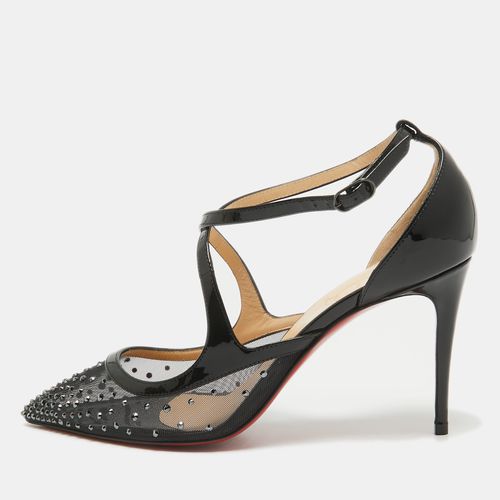 Patent and Mesh Strass Twistissima Pumps Size 38 - Christian Louboutin - Modalova