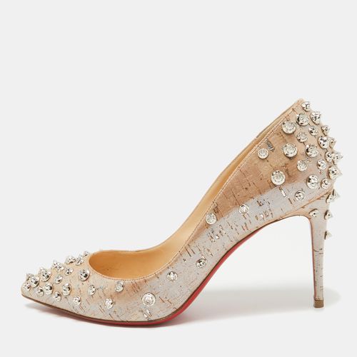 Cork Print Fabric Aimantaclou Pumps Size 38 - Christian Louboutin - Modalova