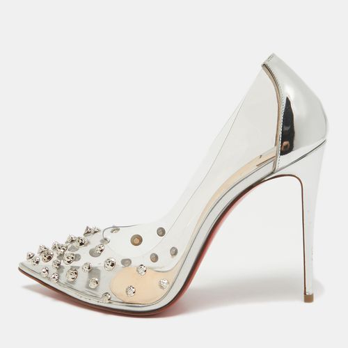 PVC and Leather Collaclou Spikes Pumps Size 38 - Christian Louboutin - Modalova