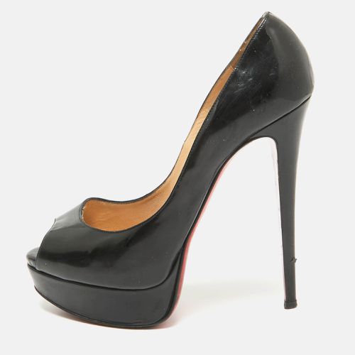 Patent Leather Lady Peep Pumps Size 38 - Christian Louboutin - Modalova