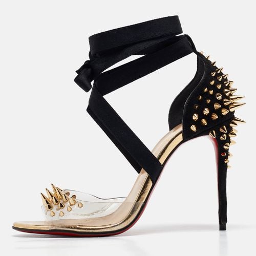 Suede and PVC Barbarissima Spike Wrap Sandals Size 38 - Christian Louboutin - Modalova