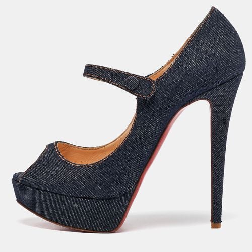 Denim Zeppa Mary Jane Pumps Size 39 - Christian Louboutin - Modalova