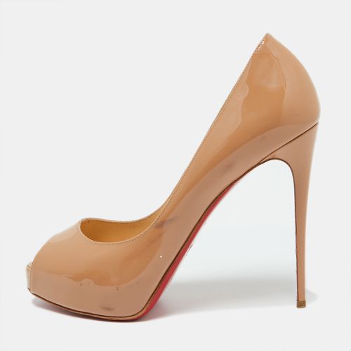 Patent Leather Lady Peep Peep Toe Pumps Size 39.5 - Christian Louboutin - Modalova