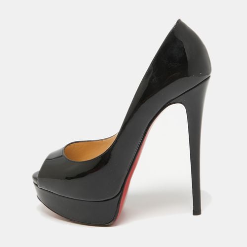 Patent Leather Lady Peep Peep Toe Pumps Size 37.5 - Christian Louboutin - Modalova