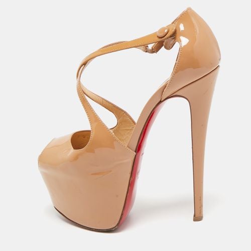 Patent Leather Exagona Platform Sandals Size 37 - Christian Louboutin - Modalova