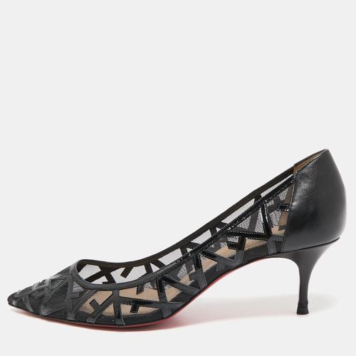 Patent Leather and Mesh Tititata Pointed Toe Pumps Size 39 - Christian Louboutin - Modalova