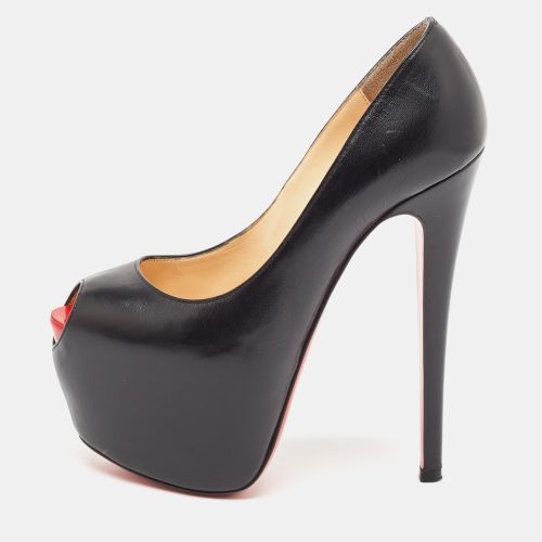 Leather Highness Peep Toe Pumps Size 35.5 - Christian Louboutin - Modalova