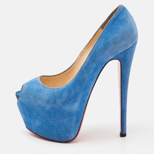 Suede Highness Platform Pumps Size 35 - Christian Louboutin - Modalova