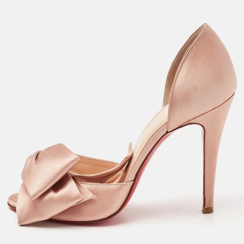 Satin T-Dorcet Peep Toe Sandals Size 37 - Christian Louboutin - Modalova