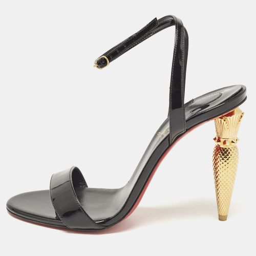 Patent Leather Lip Queen 100 Sandals Size 38.5 - Christian Louboutin - Modalova