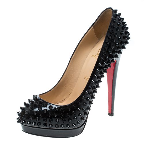 Patent Leather Alti Spikes Platform Pumps Size 37.5 - Christian Louboutin - Modalova