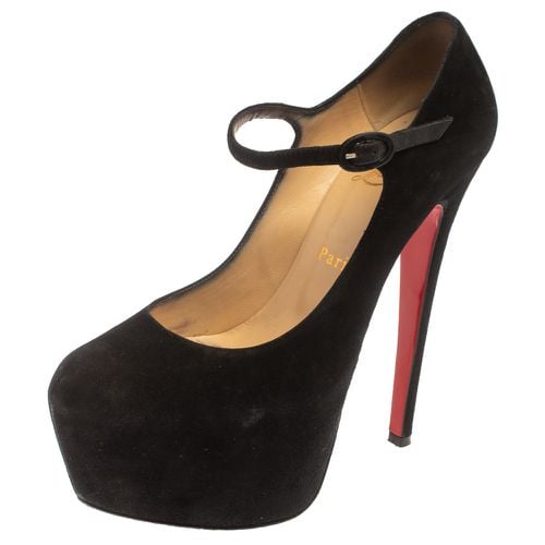 Suede Daffodil Mary Jane Pumps Size 36.5 - Christian Louboutin - Modalova