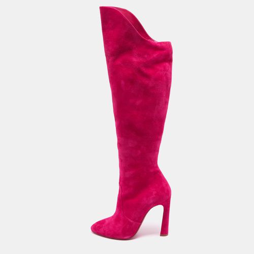 Suede Knee Length Boots Size 38 - Christian Louboutin - Modalova