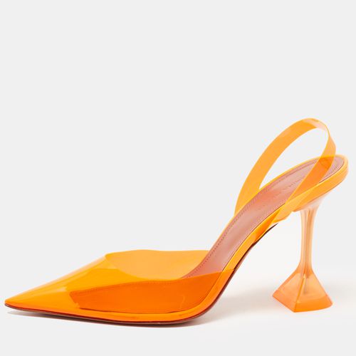 PVC Holli Glass Slingback Pumps Size 40.5 - Amina Muaddi - Modalova