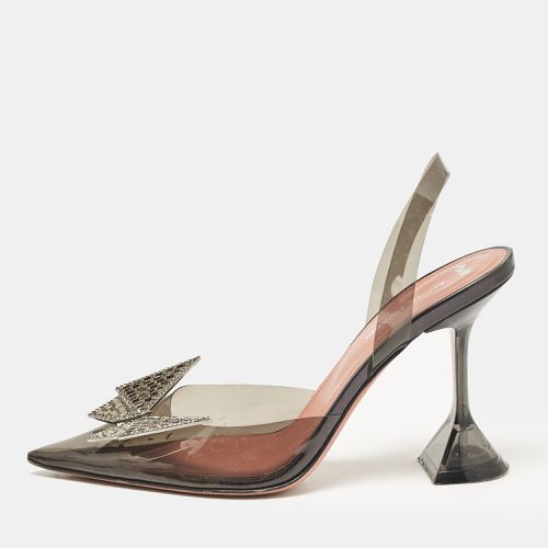 PVC Phoenix Slingback Pumps Size 37 - Amina Muaddi - Modalova