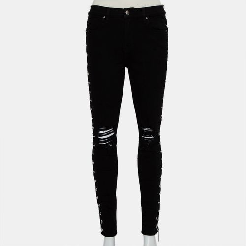 Denim Side Chain Detail Distressed Skinny Jeans M - Amiri - Modalova