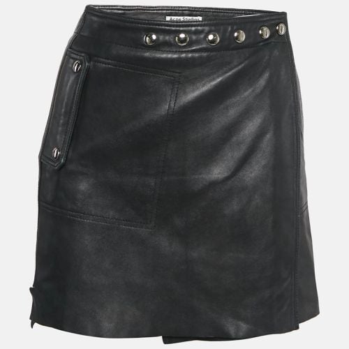 Leather Studded Mini Wrap Skirt S - Acne Studios - Modalova