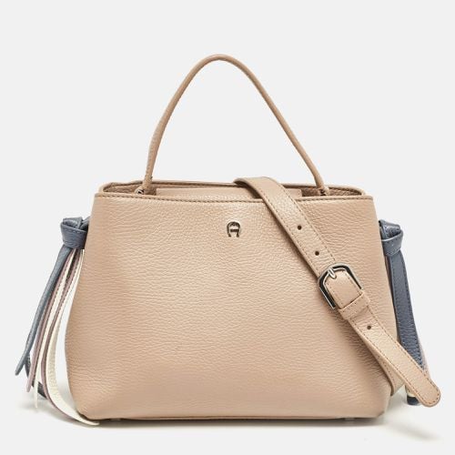 Aigner Beige Leather Top Handle Bag - Aigner - Modalova