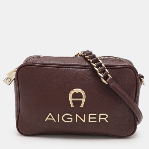 Leather Bombe A Camera Crossbody Bag - Aigner - Modalova