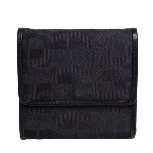 Canvas and Leather Trim Trifold Wallet - Aigner - Modalova