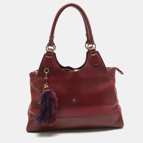 Red Leather Charm Tote - Aigner - Modalova