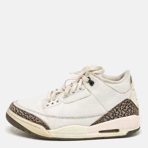 Air Jordan Leather Jordan 3 Retro Neapolitan Dark Mocha Sneakers Size 41 - Air Jordans - Modalova