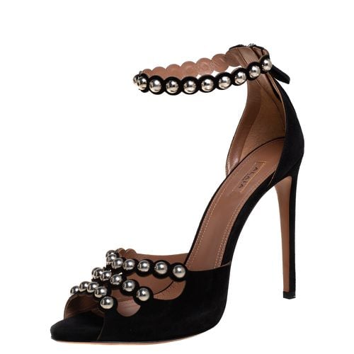 Suede Studded Ankle Strap Sandals Size 40 - Alaia - Modalova