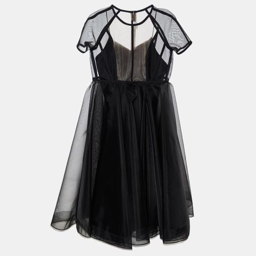 Alex Perry Black Mesh Briony Gown L - Alex Perry - Modalova