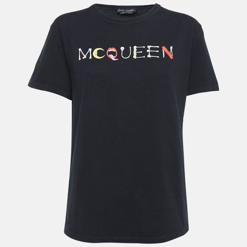 Logo Print Cotton Knit T-Shirt XL - Alexander McQueen - Modalova