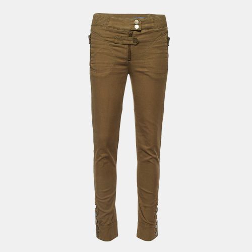 Khaki Button Detail Pants S - Alexander McQueen - Modalova