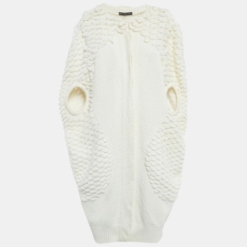 Cream Textured Crochet Cardigan M - Alexander McQueen - Modalova