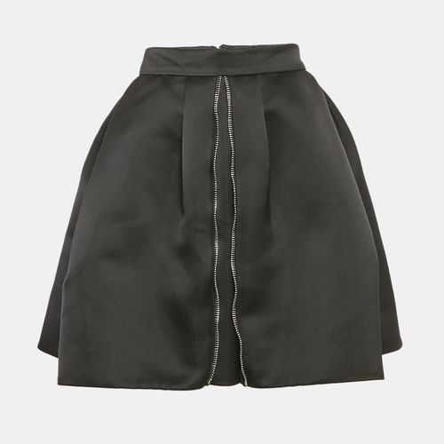 Satin Pleated Mini Skirt S - Alexander McQueen - Modalova