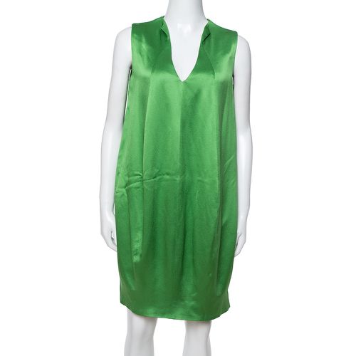 Silk Satin Sleeveless Shift Dress M - Alexander McQueen - Modalova